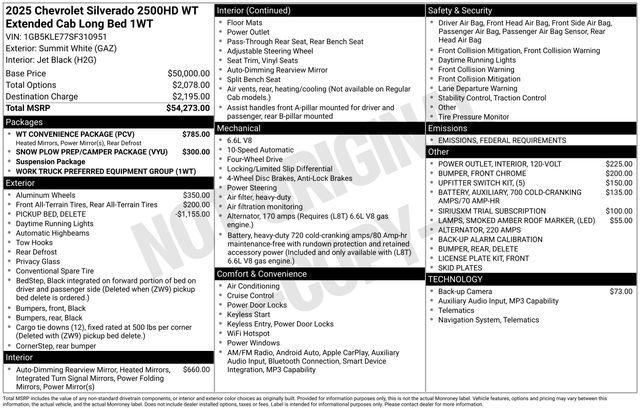 new 2025 Chevrolet Silverado 2500 car, priced at $73,990