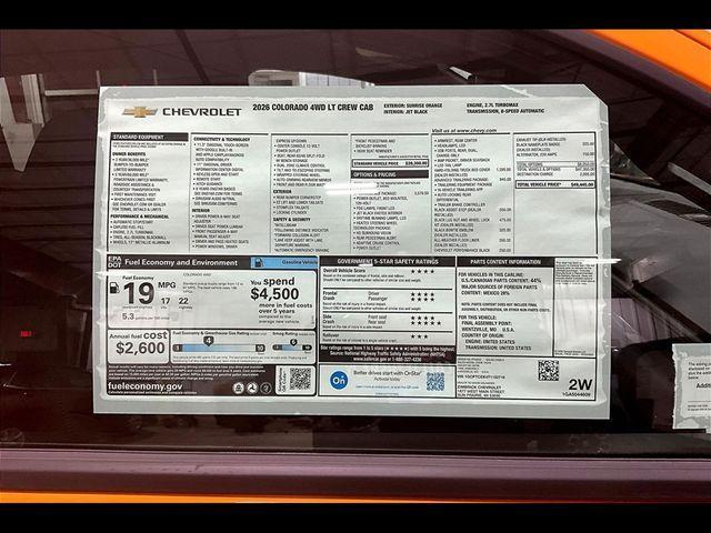 new 2026 Chevrolet Colorado car, priced at $44,613