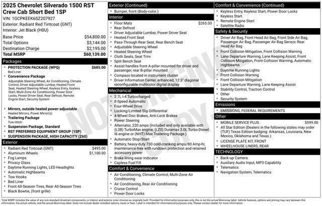 new 2025 Chevrolet Silverado 1500 car, priced at $48,495