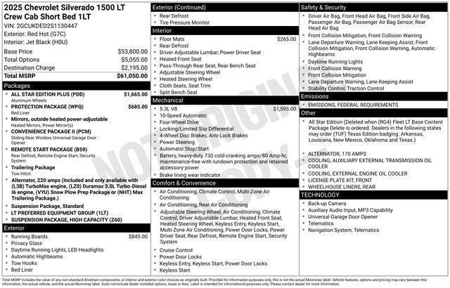 new 2025 Chevrolet Silverado 1500 car, priced at $47,995