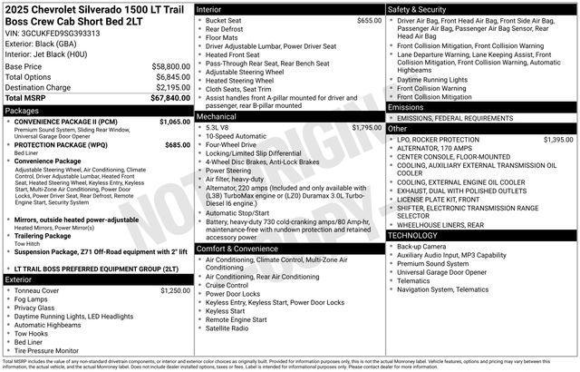 new 2025 Chevrolet Silverado 1500 car, priced at $56,306