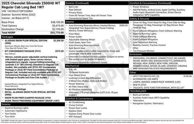 new 2025 Chevrolet Silverado 2500 car, priced at $49,356