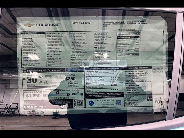 new 2026 Chevrolet Trax car, priced at $26,808