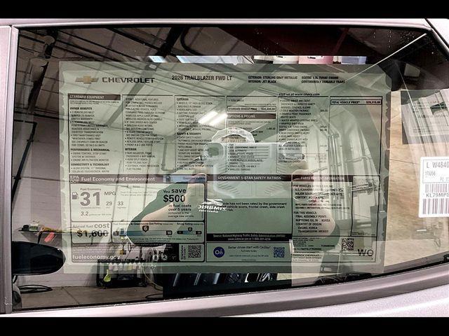 new 2026 Chevrolet TrailBlazer car, priced at $27,556