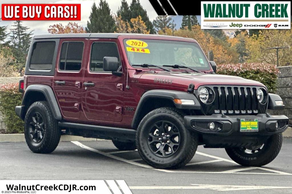 used 2021 Jeep Wrangler Unlimited car, priced at $30,791