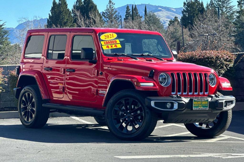 used 2021 Jeep Wrangler Unlimited 4xe car, priced at $33,000