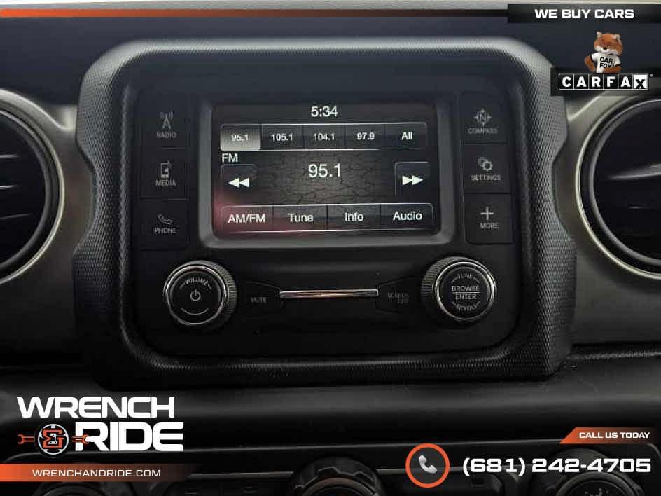 used 2019 Jeep Wrangler car, priced at $20,875