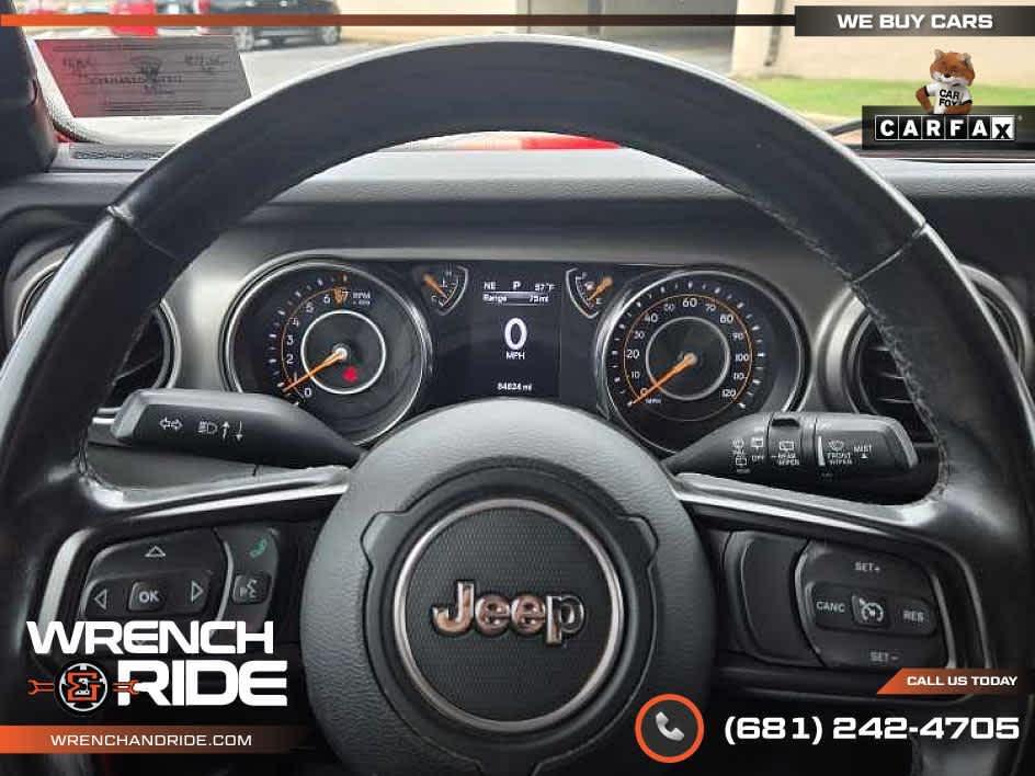 used 2019 Jeep Wrangler car, priced at $20,875