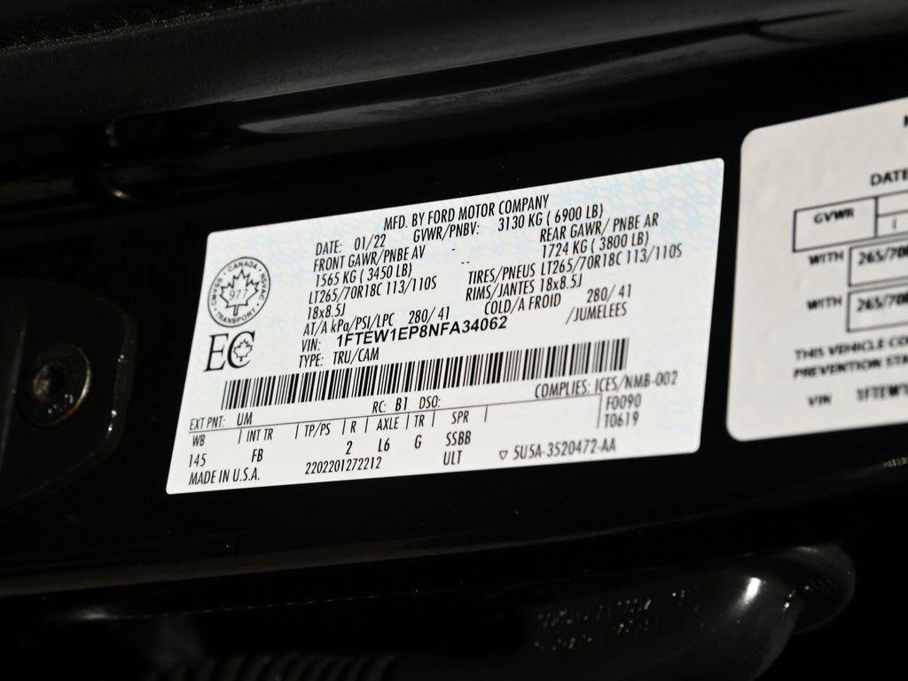 used 2022 Ford F-150 car, priced at $34,990