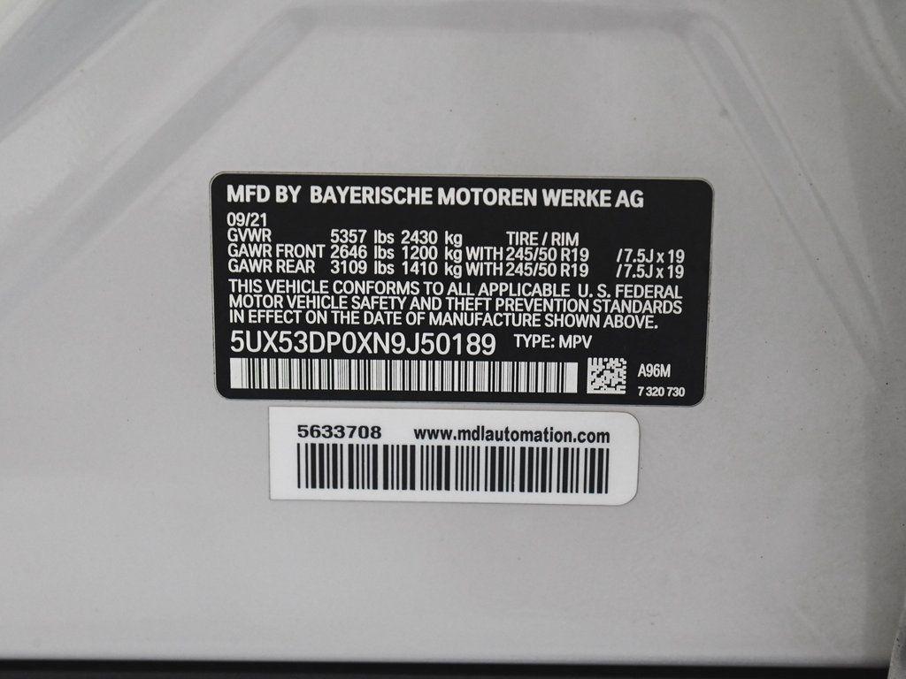 used 2022 BMW X3 car, priced at $23,595