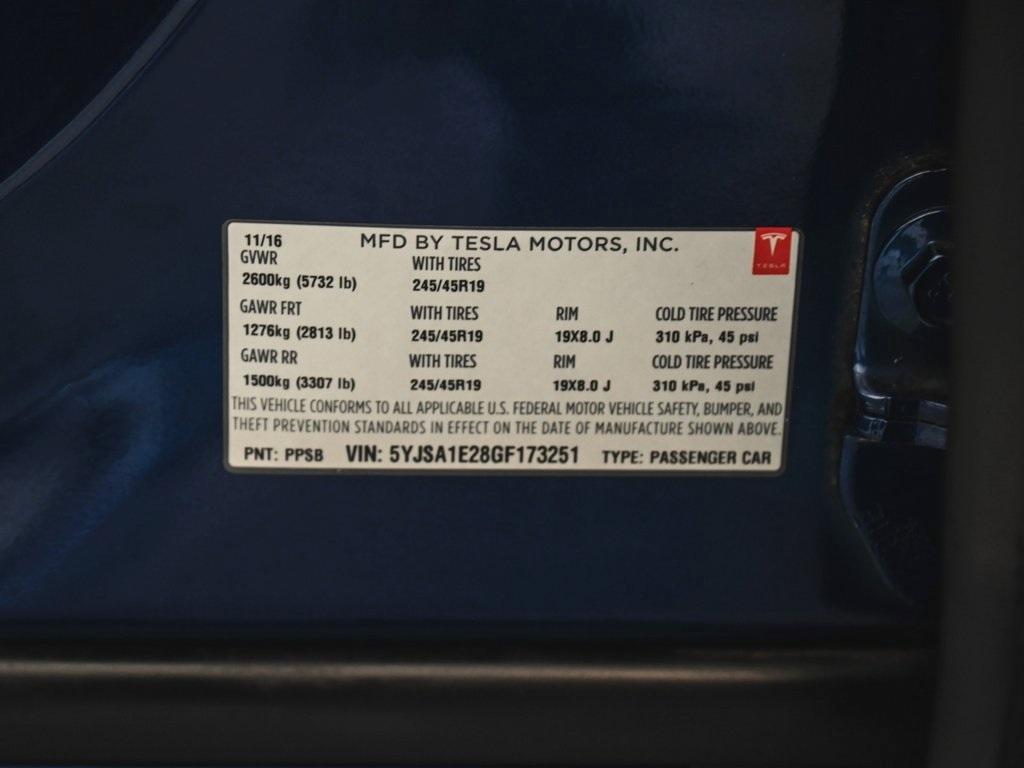 used 2016 Tesla Model S car, priced at $16,995