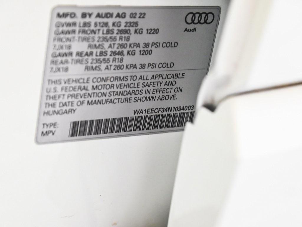 used 2022 Audi Q3 car, priced at $26,990