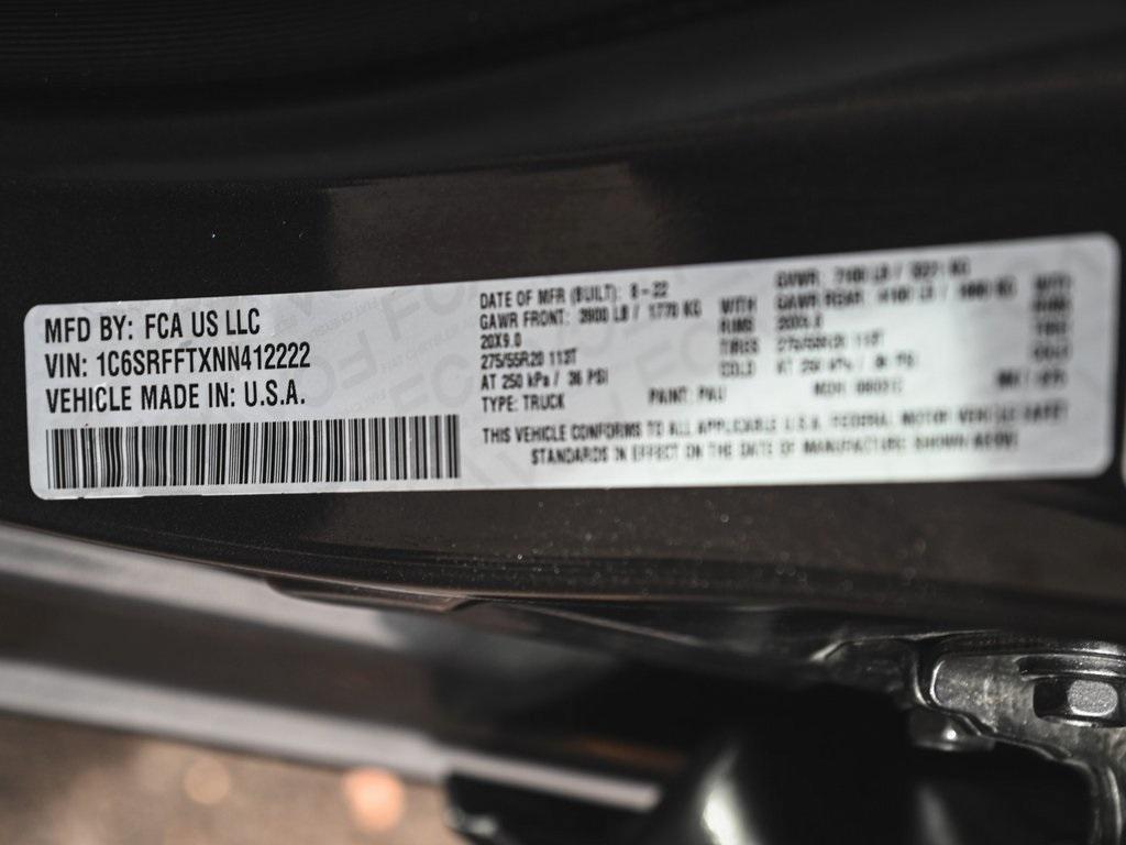 used 2022 Ram 1500 car, priced at $34,595
