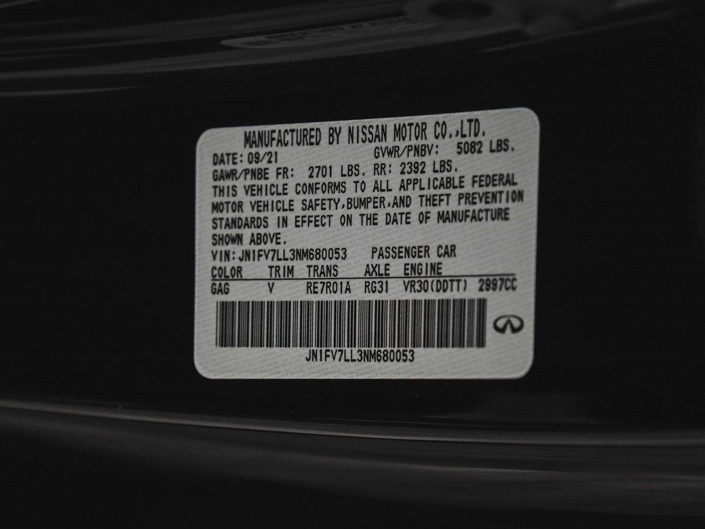 used 2022 INFINITI Q60 car, priced at $38,890