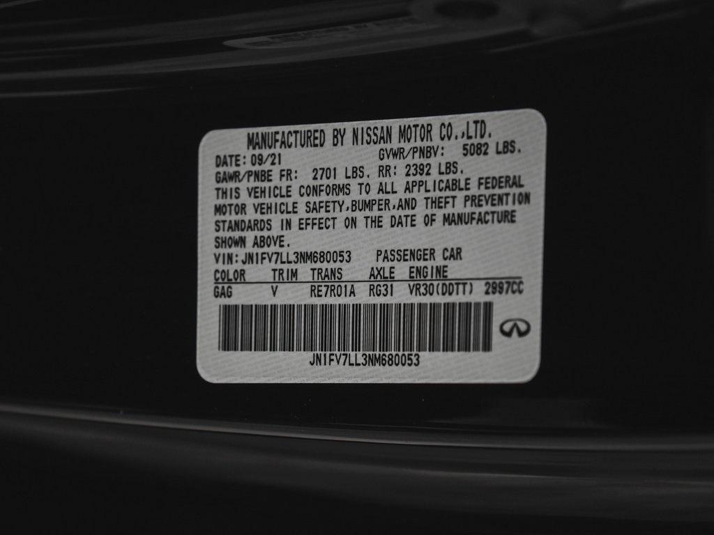 used 2022 INFINITI Q60 car, priced at $40,590