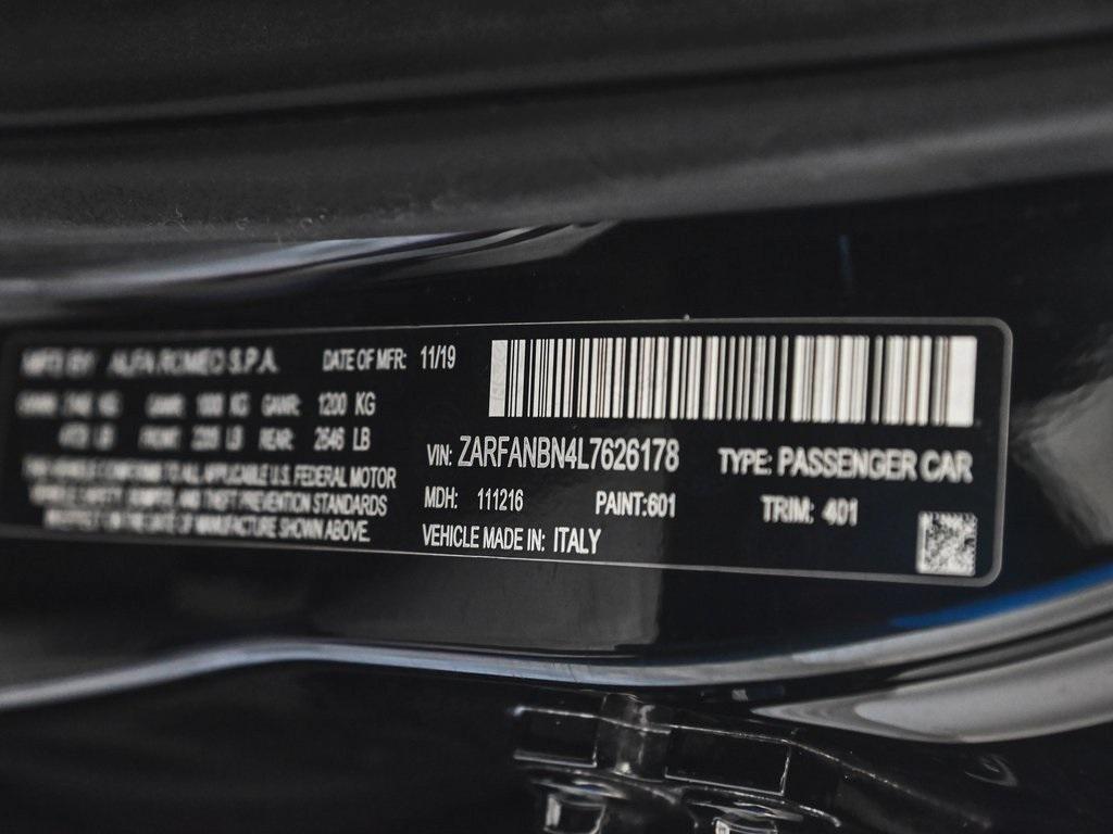 used 2020 Alfa Romeo Giulia car, priced at $14,995