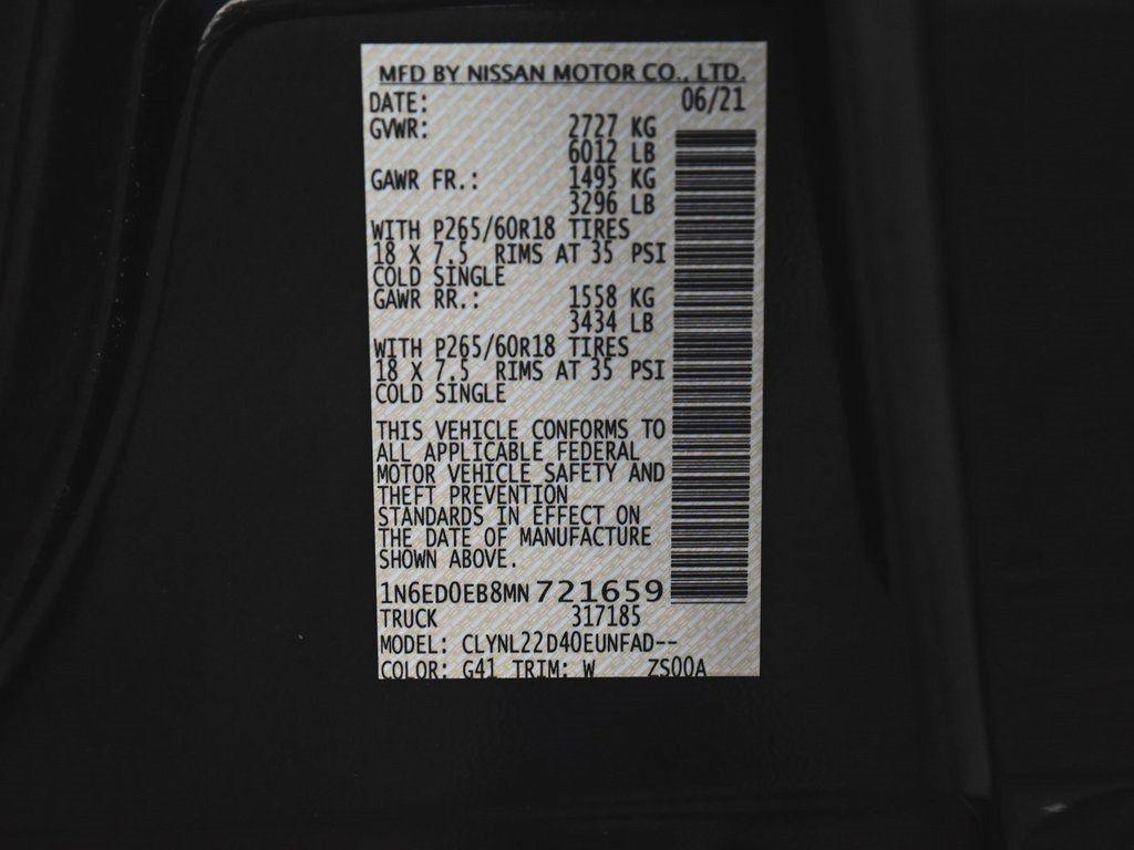used 2021 Nissan Frontier car, priced at $22,995