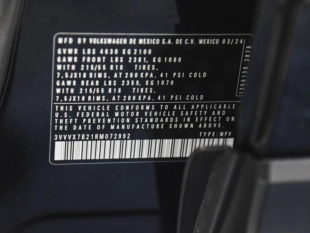 used 2024 Volkswagen Taos car, priced at $23,890
