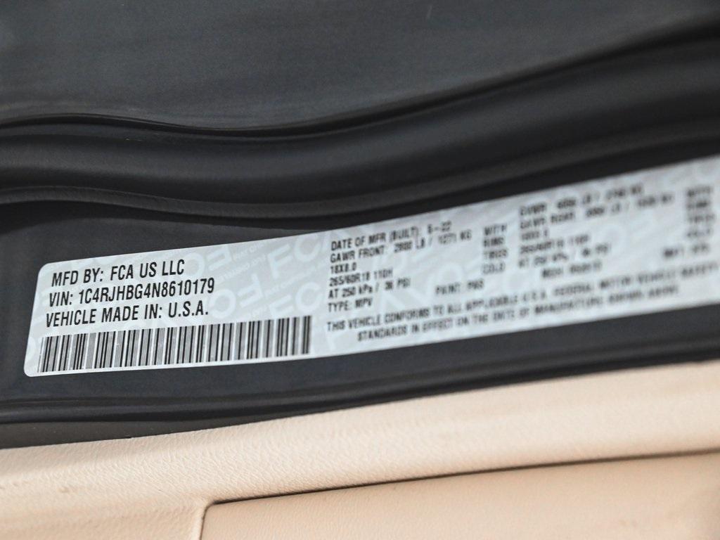 used 2022 Jeep Grand Cherokee car, priced at $26,590