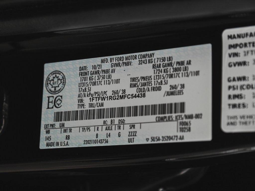 used 2021 Ford F-150 car, priced at $59,990