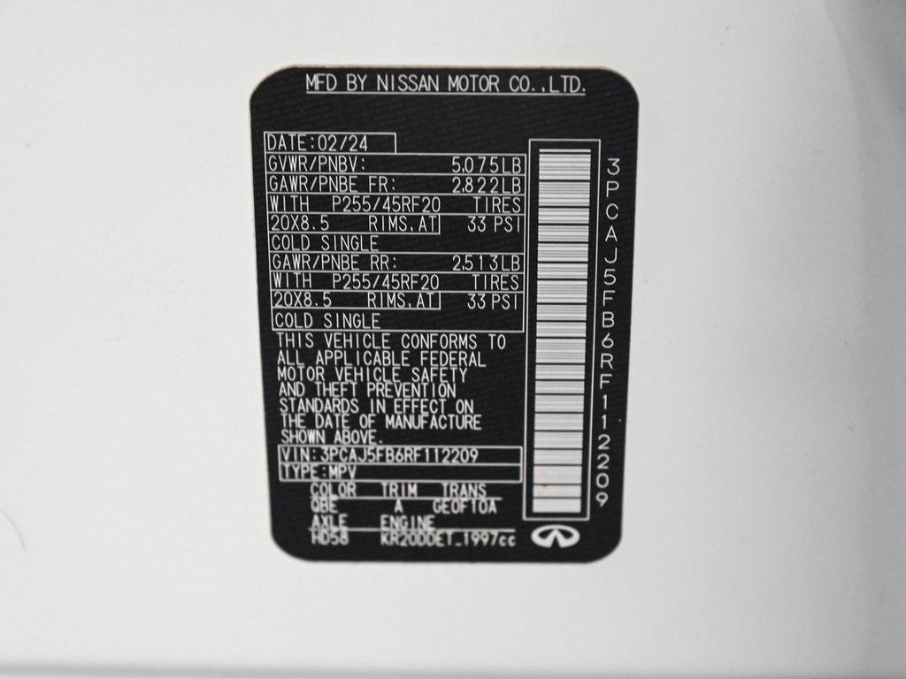 used 2024 INFINITI QX50 car, priced at $33,895