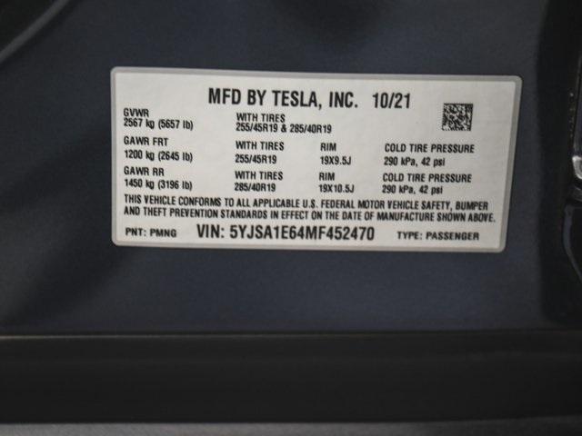 used 2021 Tesla Model S car, priced at $47,595
