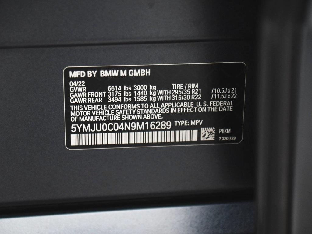 used 2022 BMW X5 M car, priced at $60,290