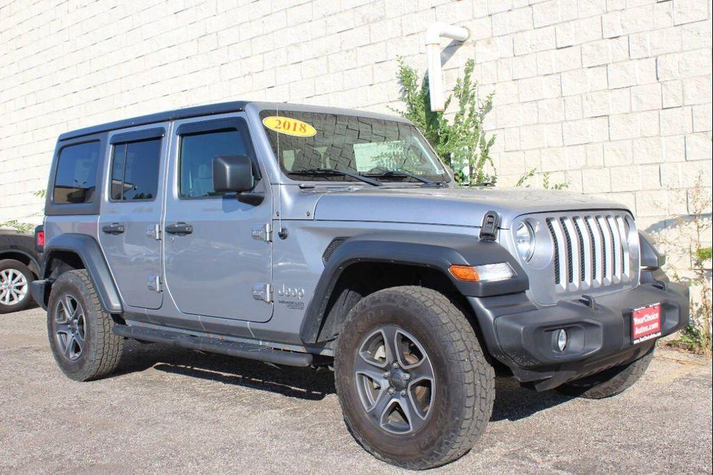 used 2018 Jeep Wrangler Unlimited car, priced at $19,999