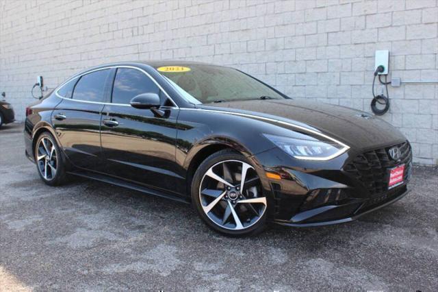 used 2021 Hyundai Sonata car, priced at $18,999
