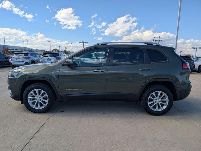 used 2021 Jeep Cherokee car, priced at $18,301