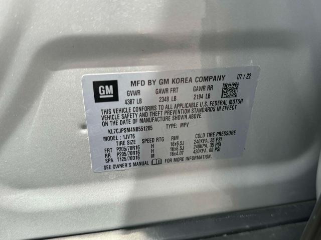 used 2022 Chevrolet Trax car, priced at $15,988