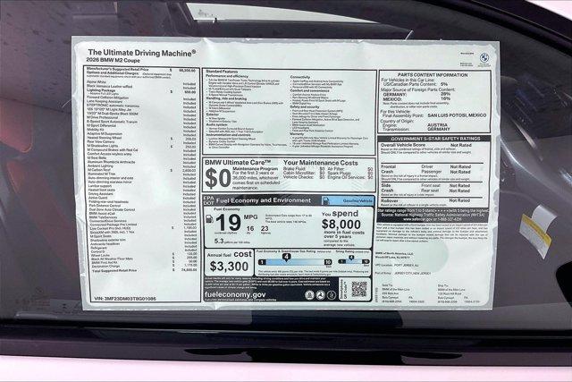 new 2026 BMW M2 car, priced at $74,555