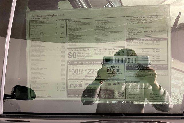 new 2026 BMW X5 car, priced at $84,625