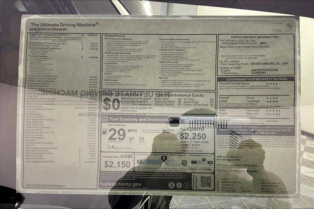 new 2026 BMW X3 car, priced at $61,590