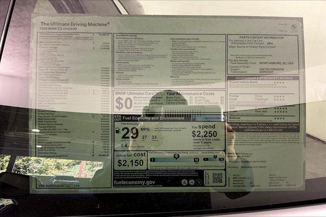 new 2026 BMW X3 car, priced at $58,890