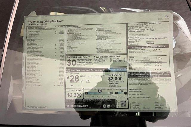 new 2025 BMW X1 car, priced at $48,715