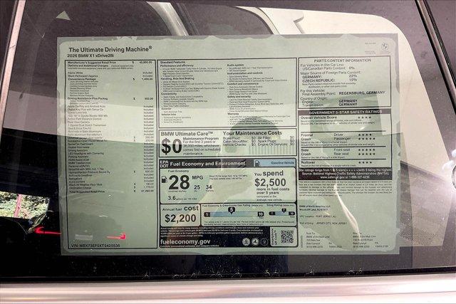 new 2026 BMW X1 car, priced at $47,265
