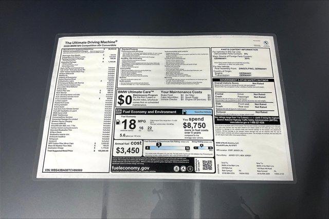 new 2026 BMW M4 car, priced at $105,060