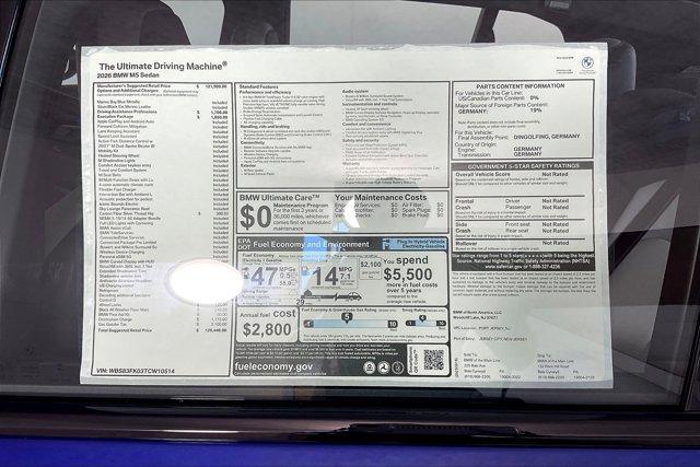 new 2026 BMW M5 car, priced at $129,440