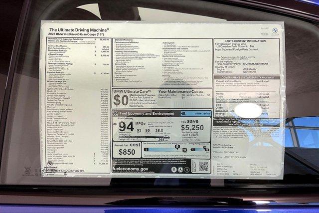 new 2025 BMW i4 Gran Coupe car, priced at $71,095