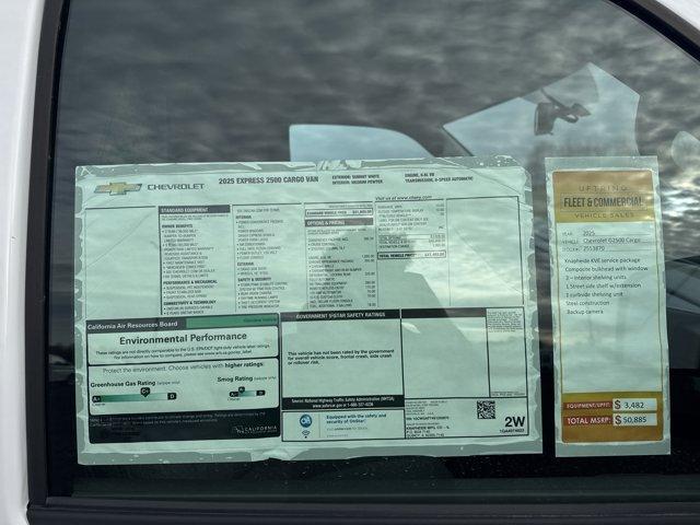 new 2025 Chevrolet Express 2500 car, priced at $48,372