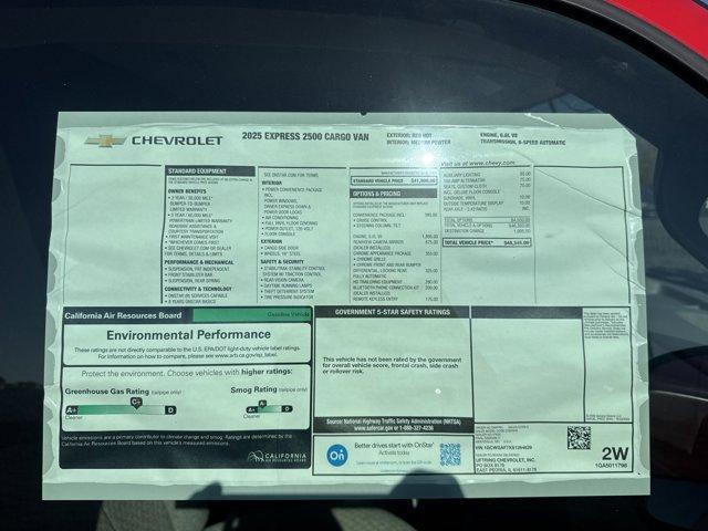 new 2025 Chevrolet Express 2500 car, priced at $45,536