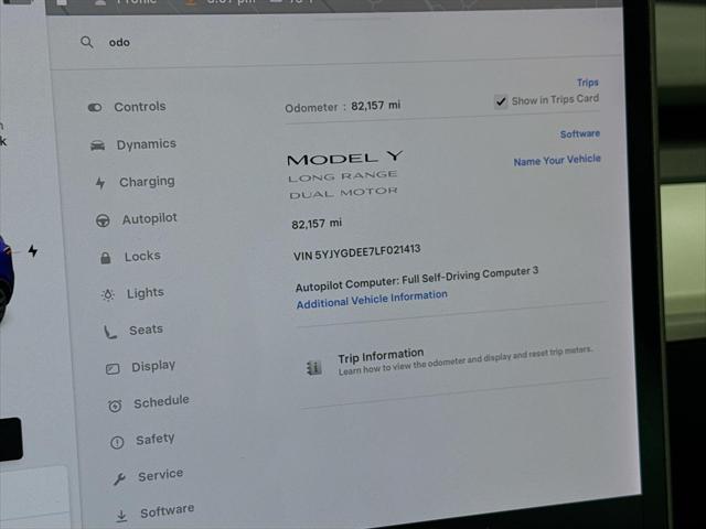 used 2020 Tesla Model Y car, priced at $26,500