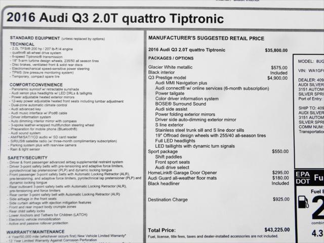 used 2016 Audi Q3 car