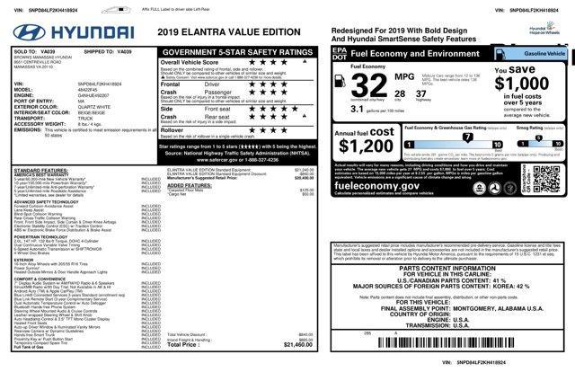 used 2019 Hyundai Elantra car, priced at $15,974