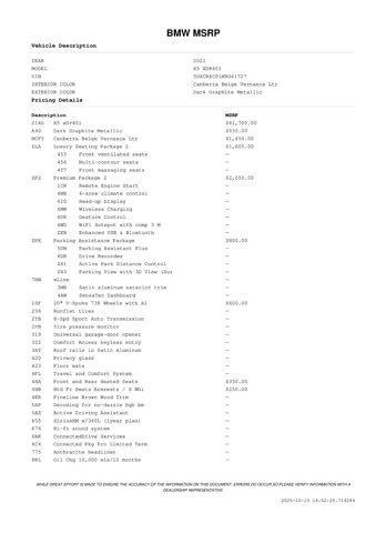 used 2021 BMW X5 car, priced at $38,774