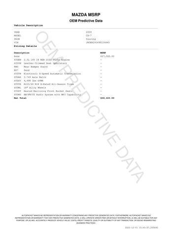 used 2009 Mazda CX-7 car, priced at $5,900