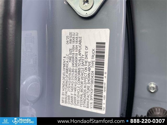 used 2025 Honda Ridgeline car, priced at $34,000