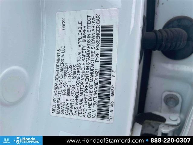 used 2022 Honda Civic car, priced at $25,500