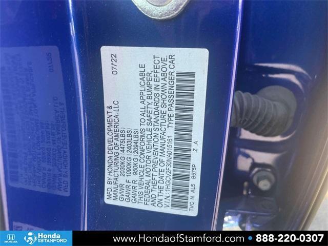 used 2022 Honda Accord car, priced at $32,000